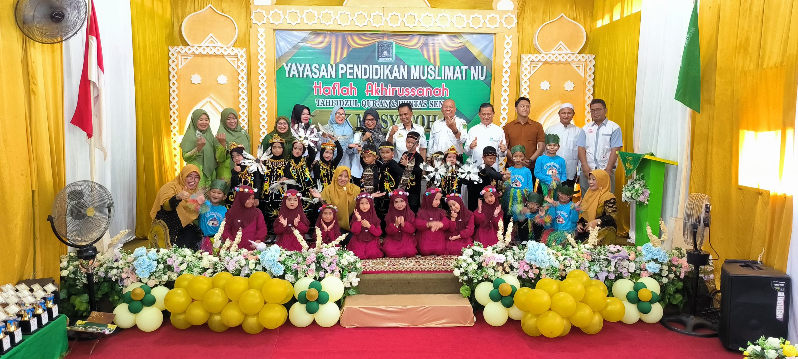 Kepala Disdikbud Kutim, Mulyono saat menghadiri Haflah Akhirussanah Tahfidzul Qur'ani Dan Pentas Semi TK Mastiyoh, di Gang Belimbing, Sangatta Utara.