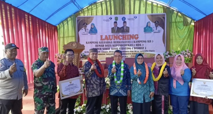 Pemkab Kutim melalui DPPKB launching Kampung Keluarga Berkualitas (Kampung kB)